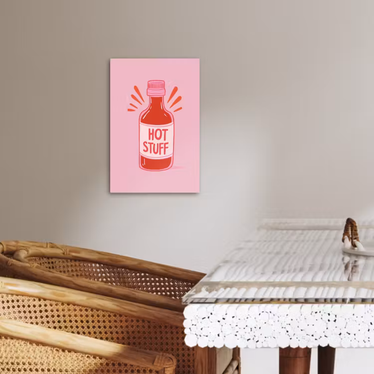 Tableau sur toile - Épicé - Rouge - Sauce - Graphique — 3