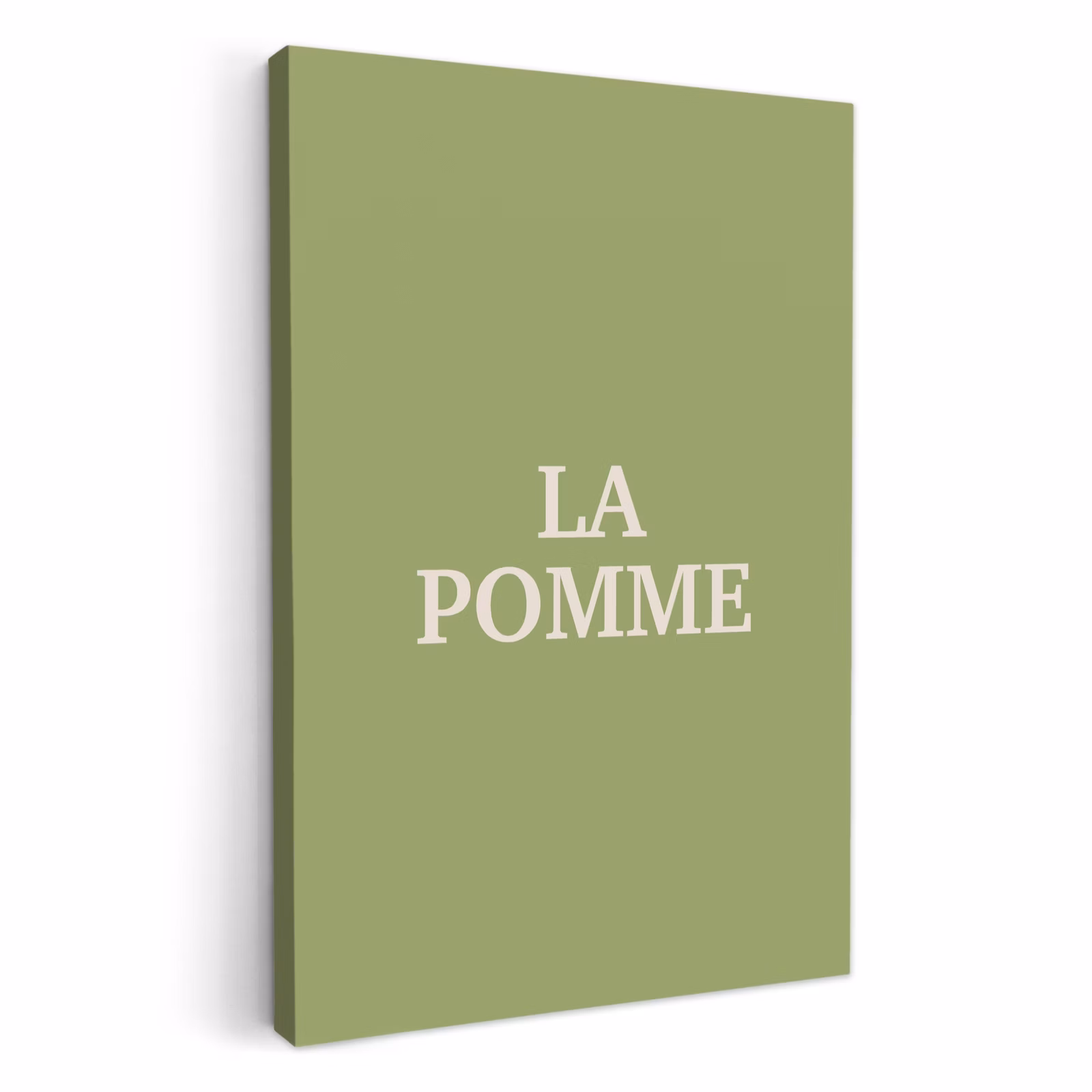 Tableau sur toile - Pomme - Vert - Minimaliste — 1