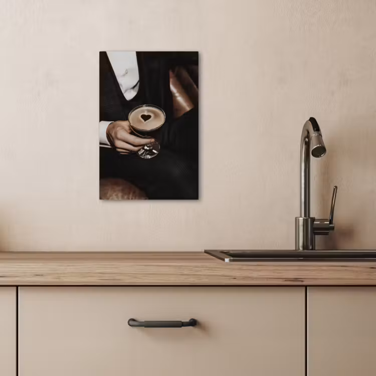 Tableau sur toile - Coeur - Cocktail - Espresso Martini - Main — 3