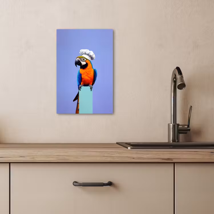 Tableau sur toile - Perroquet - Toque - Oiseau - Sympa — 3