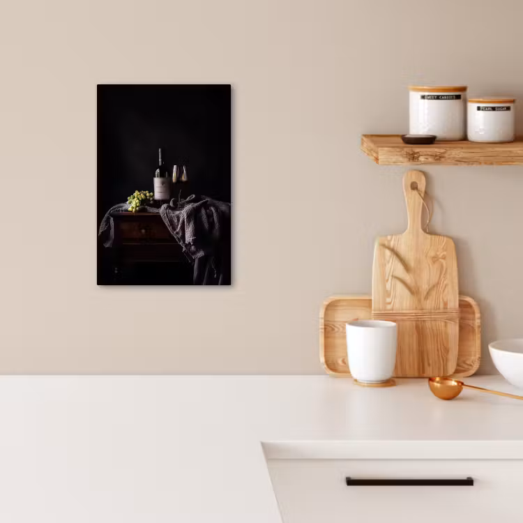 Tableau sur toile - Raisins - Vin - Rouge - Table — 3