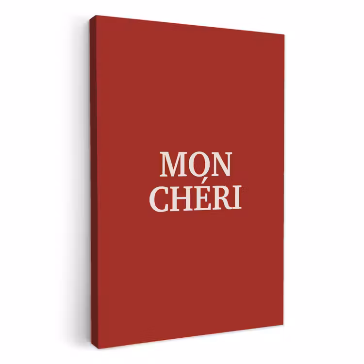 Tableau sur toile - Rouge - Français - Citations — 1