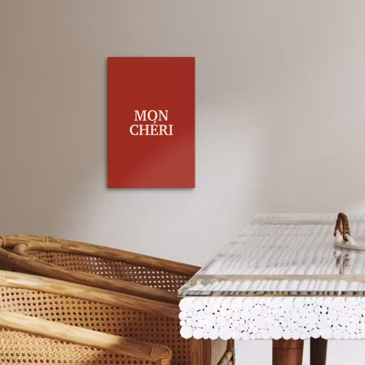 Tableau sur toile - Rouge - Français - Citations — 3