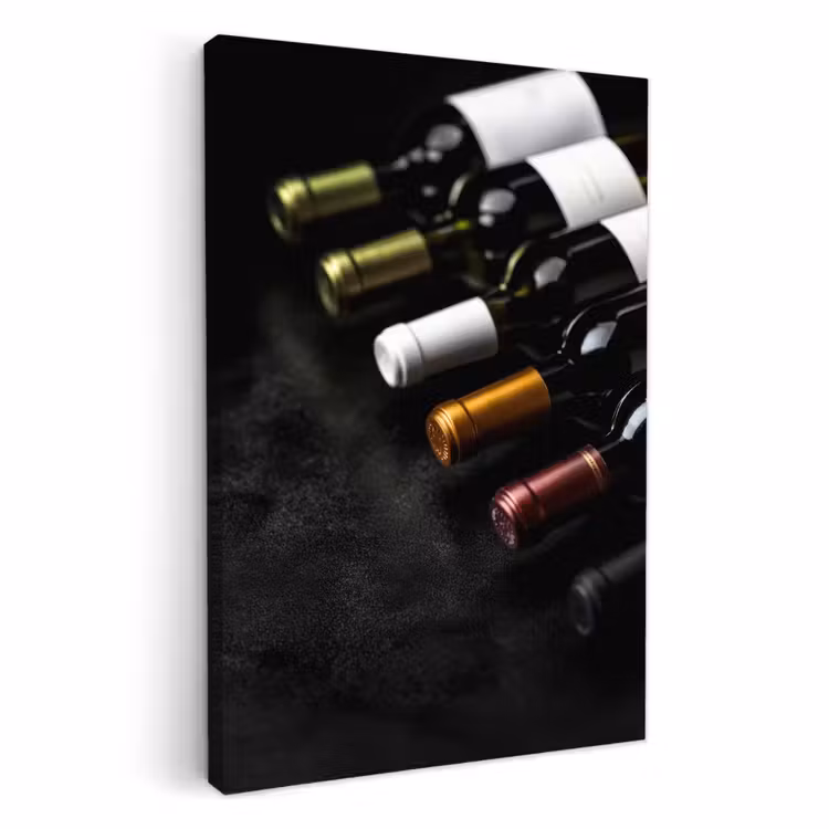Tableau sur toile - Vin - Bouteilles - Variété - Saveurs — 1