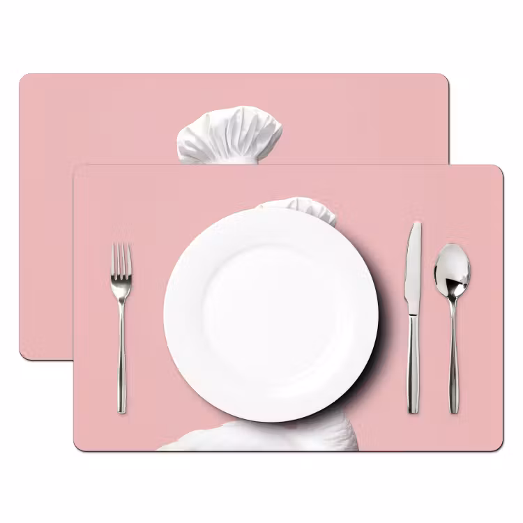 Sets de table en vinyle - Cygne - Toque - Beau - Classique — 2