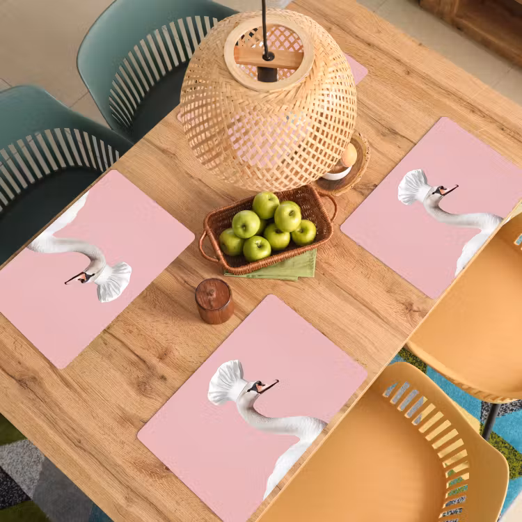 Sets de table en vinyle - Cygne - Toque - Beau - Classique — 3