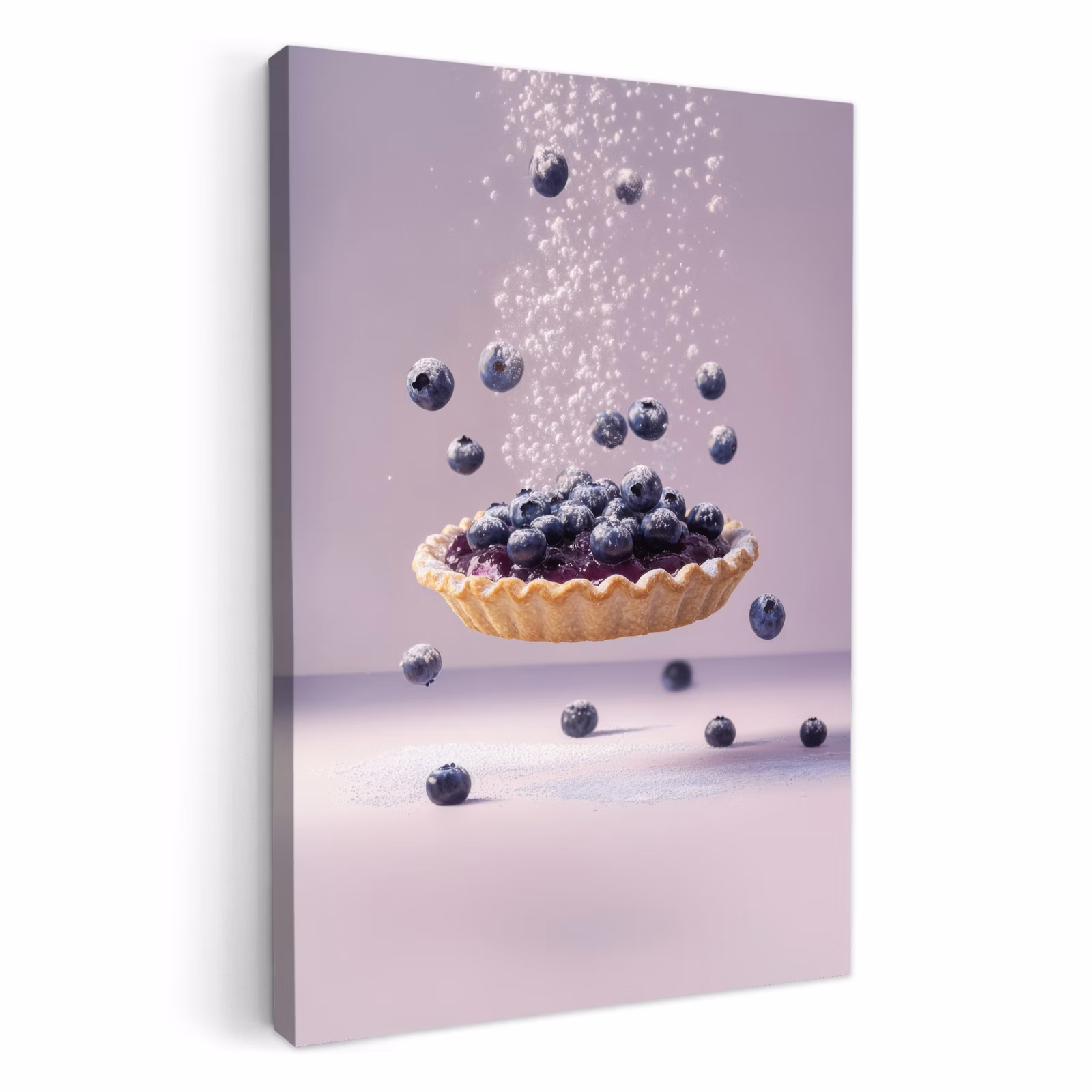 Tableau sur toile - Alimentation - Gâteau - Baies - Bleu — 1