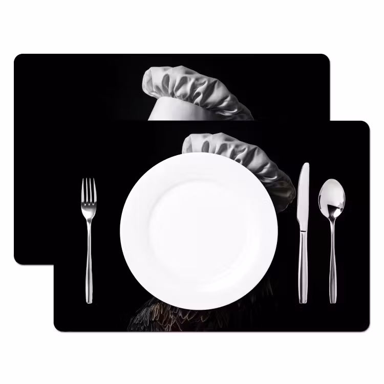 Sets de table en vinyle - Aigle - Amérique - Toque - Oiseau - Imposant — 2