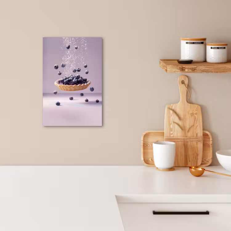 Tableau sur toile - Alimentation - Gâteau - Baies - Bleu — 3
