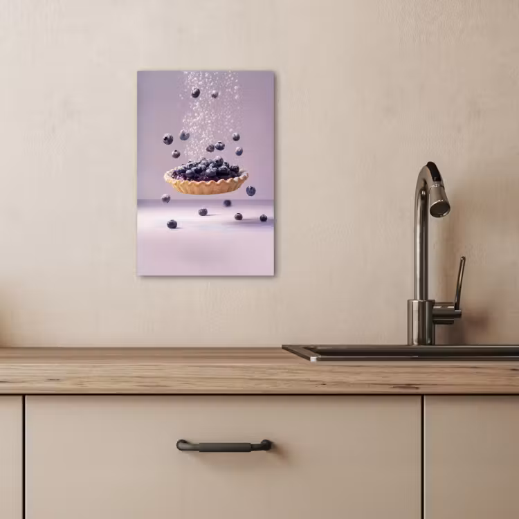 Tableau sur toile - Alimentation - Gâteau - Baies - Bleu — 4