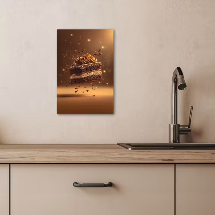 Tableau sur toile - Gâteau - Chocolat - Aliments - Brownie — 2