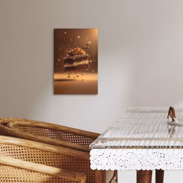 Tableau sur toile - Gâteau - Chocolat - Aliments - Brownie — 3