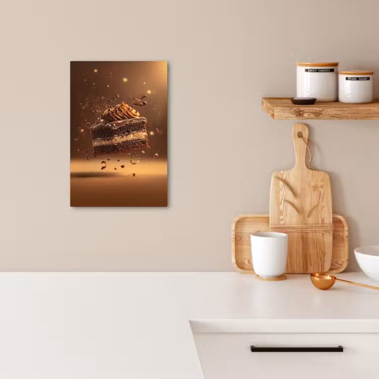 Tableau sur toile - Gâteau - Chocolat - Aliments - Brownie — 4