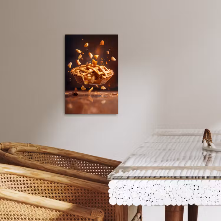 Tableau sur toile - Pommes - Tarte - Chaud - Aliments — 3