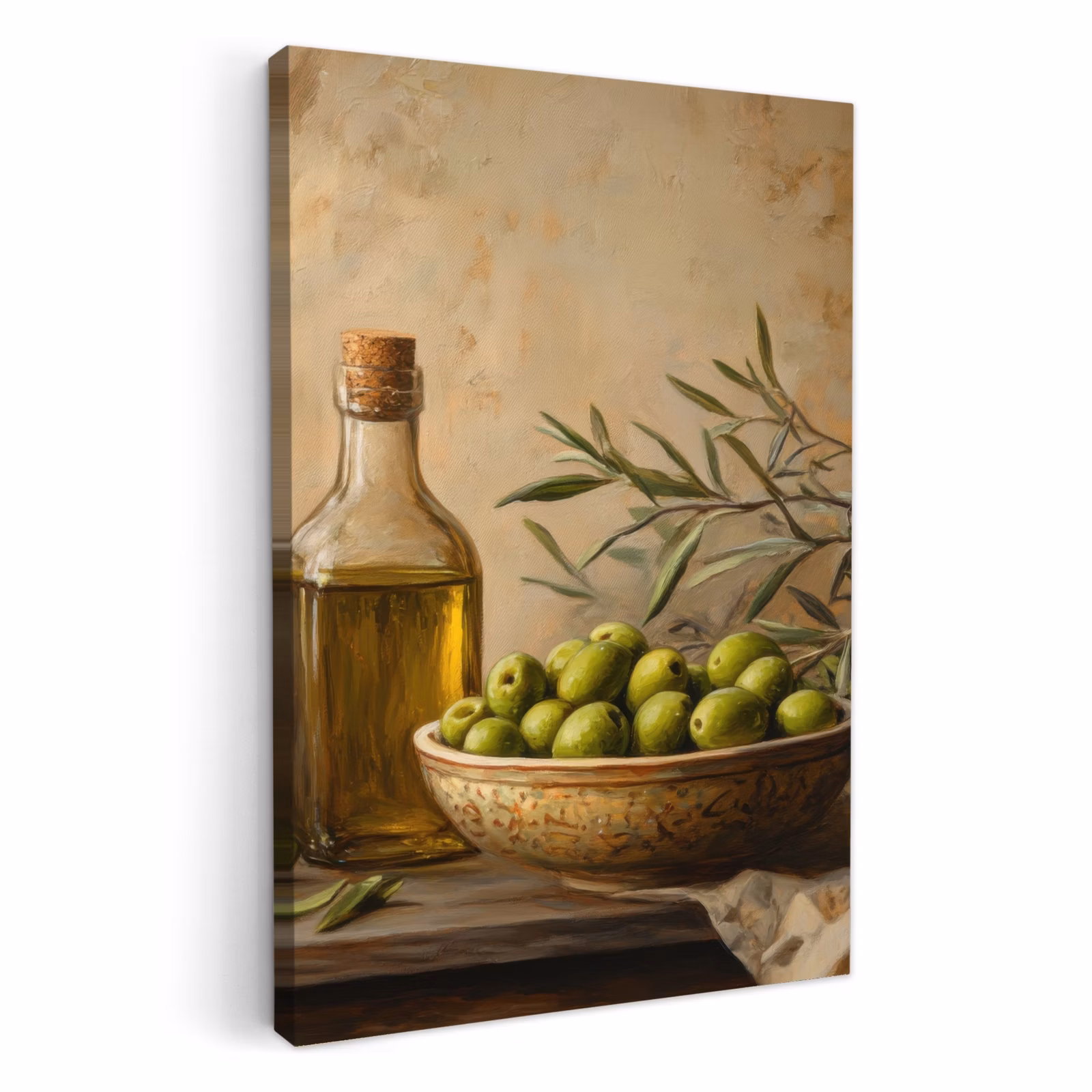 Tableau sur toile - Olives - Nature morte - Vintage — 1