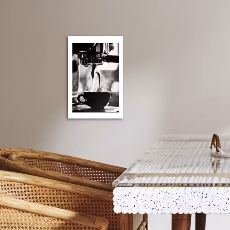 Tableau sur toile - Café - Espresso - Machine à café - Tasse — 4