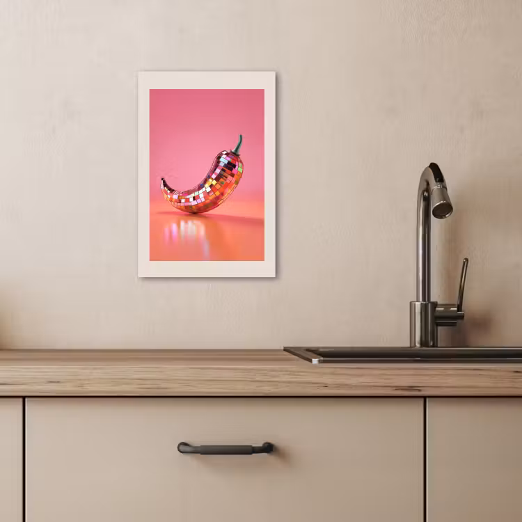 Tableau sur toile - Disco - Poivre - Rose — 3