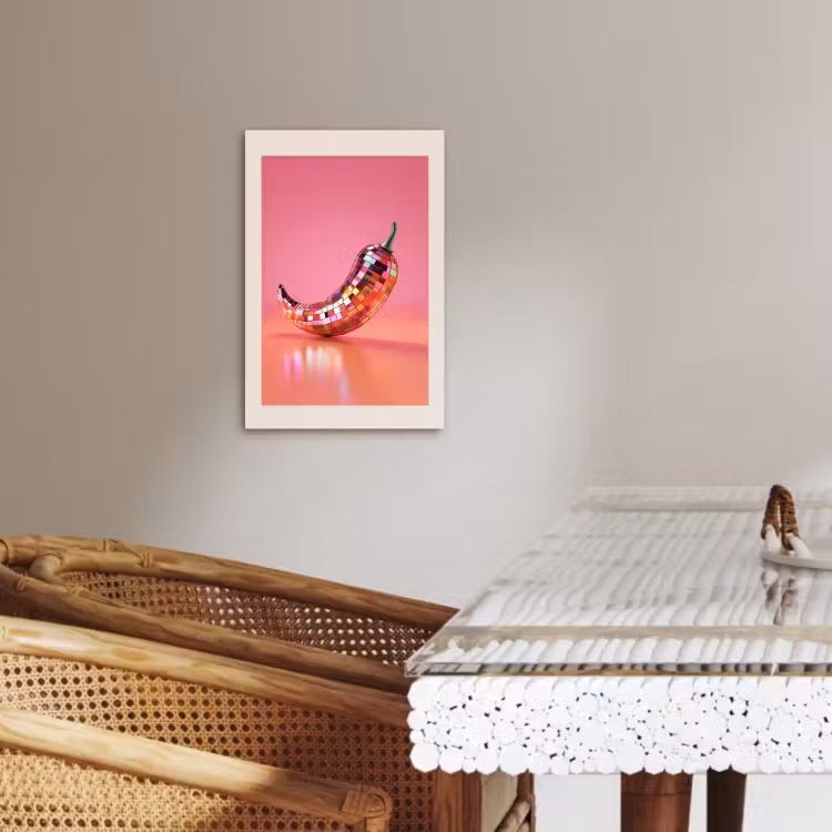 Tableau sur toile - Disco - Poivre - Rose — 4
