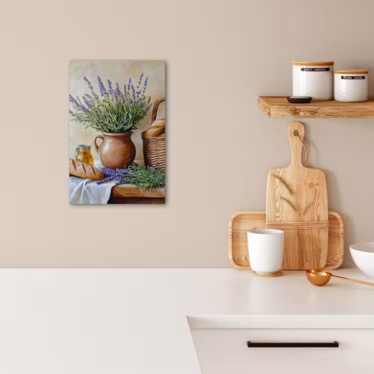 Tableau sur toile - Lavande - Pain - Nature morte — 4