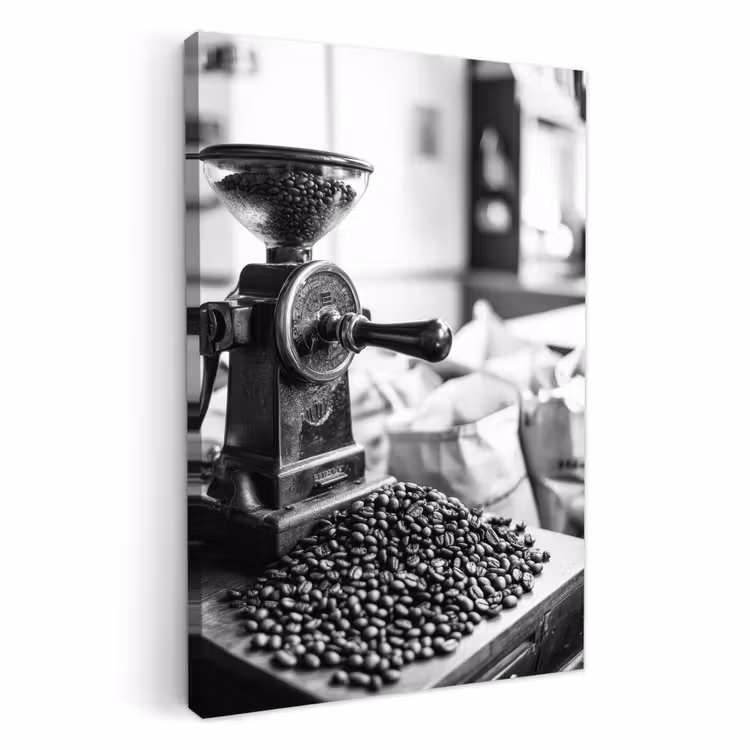 Tableau sur toile - Moulin à café - Moulu - Vintage — 1