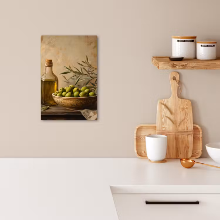 Tableau sur toile - Olives - Nature morte - Vintage — 3
