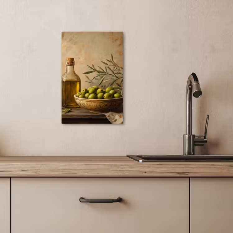 Tableau sur toile - Olives - Nature morte - Vintage — 4