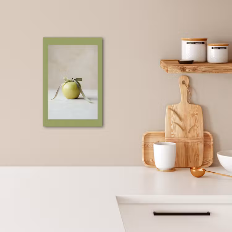 Tableau sur toile - Vert - Pomme - Nœud papillon — 2