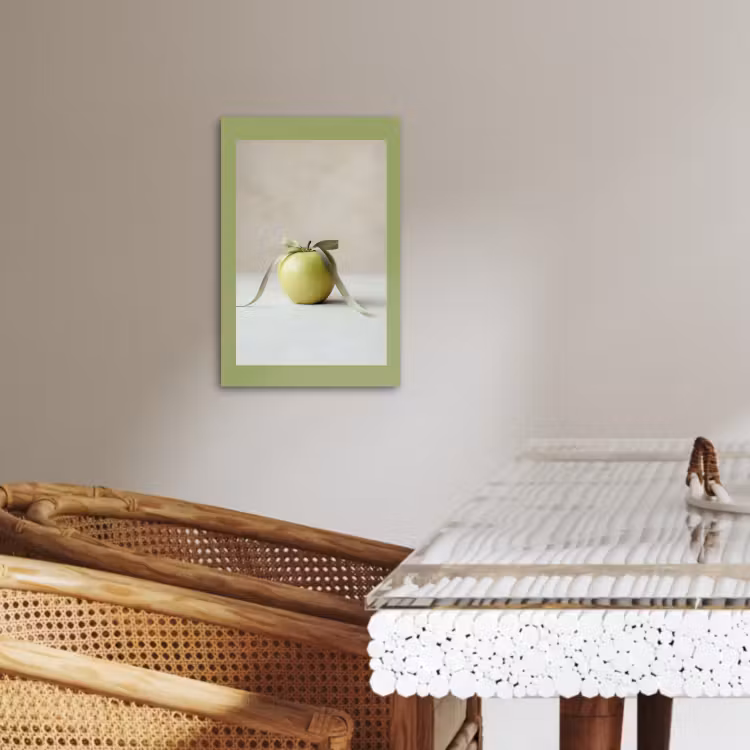 Tableau sur toile - Vert - Pomme - Nœud papillon — 3