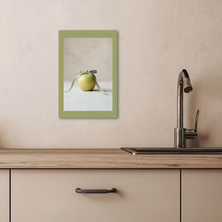 Tableau sur toile - Vert - Pomme - Nœud papillon — 4
