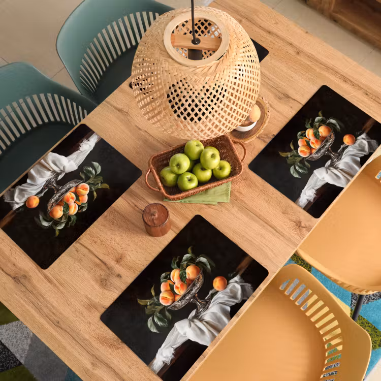 Sets de table - Nature morte - Pêches - Vintage — 3