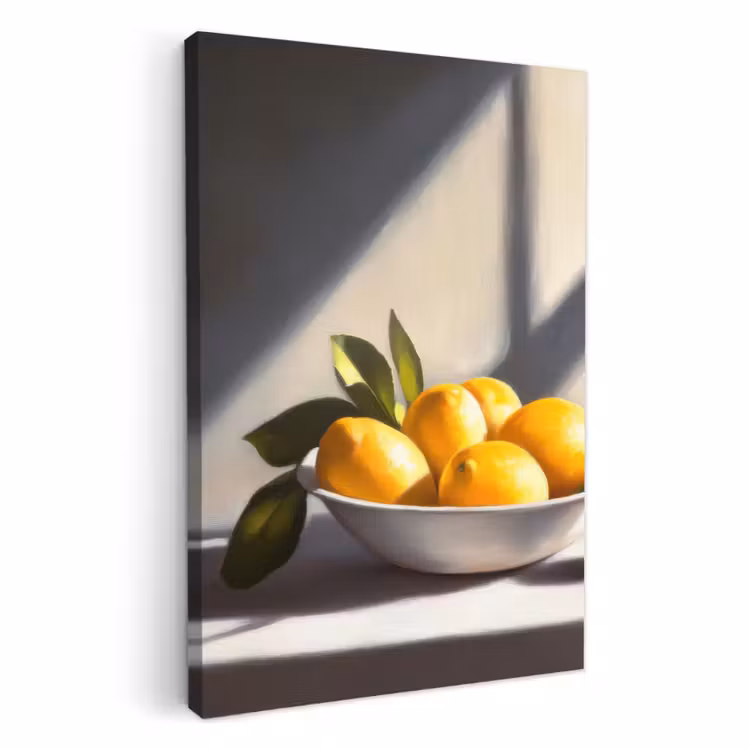 Tableau sur toile - Citrons - Nature morte - Jaune — 2