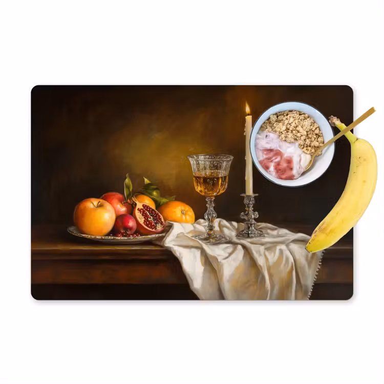 Sets de table - Fruit - Nature morte - Vin - Bougie — 1