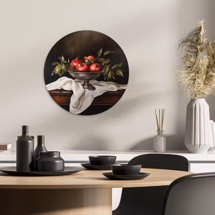 Tableau rond - Grenades - Classique - Vintage — 3