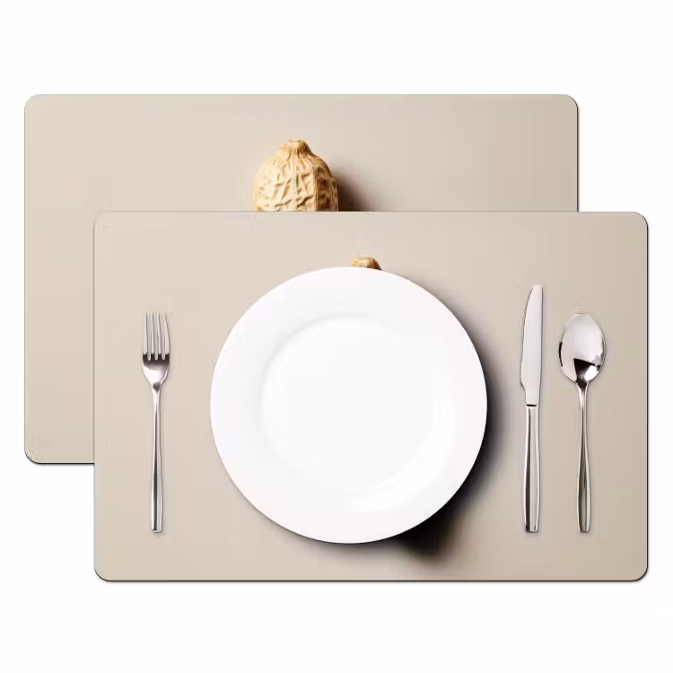 Sets de table - Cacahuète - Crue - Beige — 2
