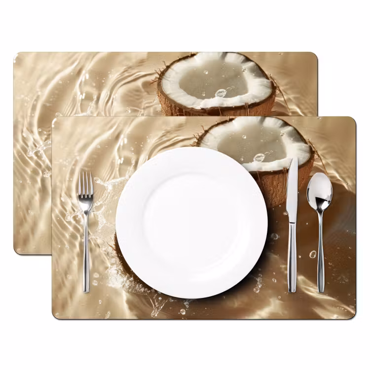 Sets de table - Coconut - Water - Beige - Splashes — 2