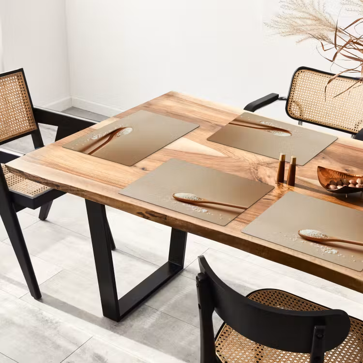 Sets de table - Cuillère - Riz - Bois - Beige — 4