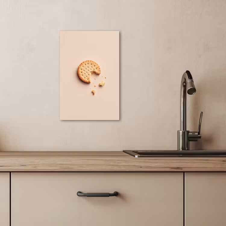 Tableau sur toile - Biscuit - miettes - beige — 4