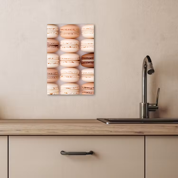 Tableau sur toile - Macarons - Beige - Marron — 3