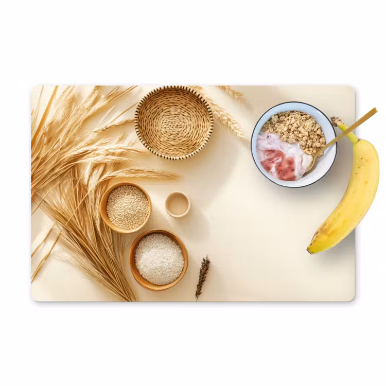 Sets de table - Céréales - Bois - Bol - Beige — 1