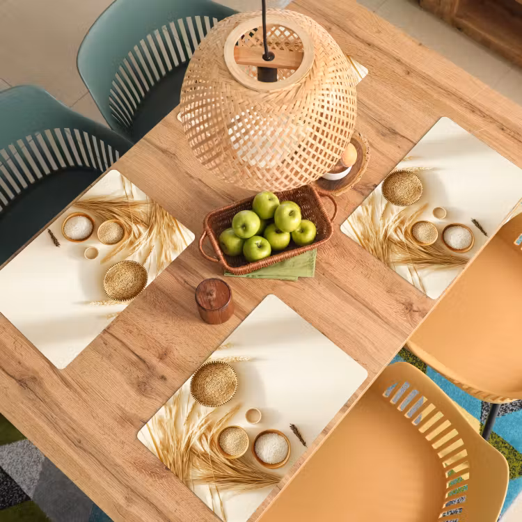 Sets de table - Céréales - Bois - Bol - Beige — 3