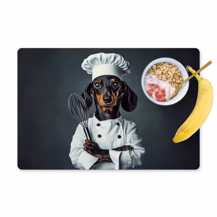 Sets de table en vinyle - Chien - Garde - Cuisinier — 1