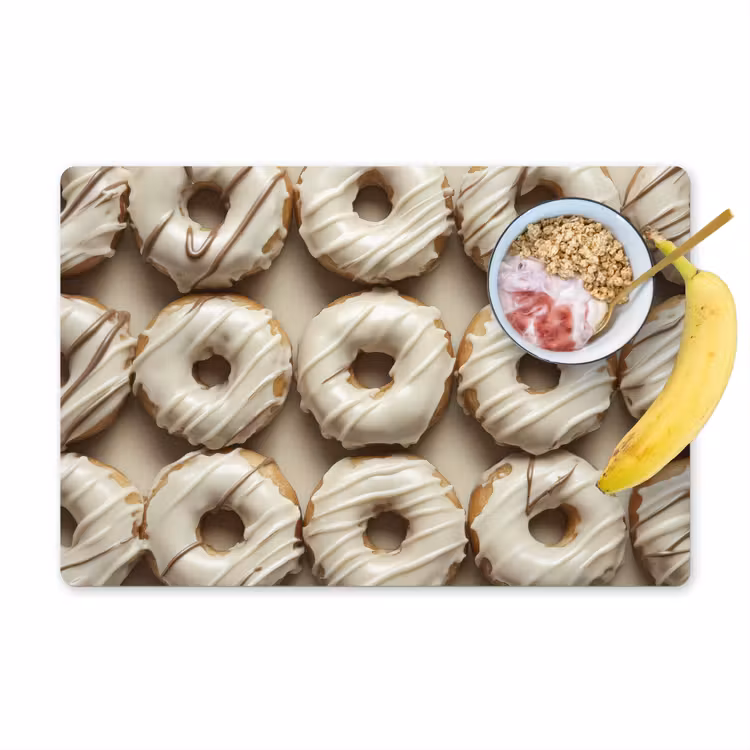 Sets de table - Donuts - Chocolat - Blanc - Beige — 1