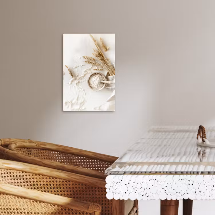 Tableau sur toile - Fleur - Bois - Blé — 2
