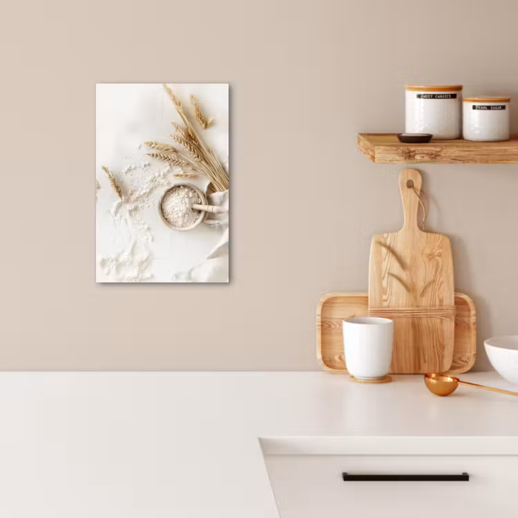Tableau sur toile - Fleur - Bois - Blé — 3