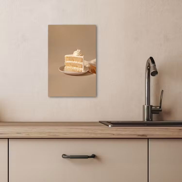 Tableau sur toile - Gâteau à la vanille - Gâteau - Crémeux — 2