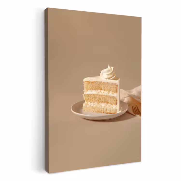 Tableau sur toile - Gâteau à la vanille - Gâteau - Crémeux — 3