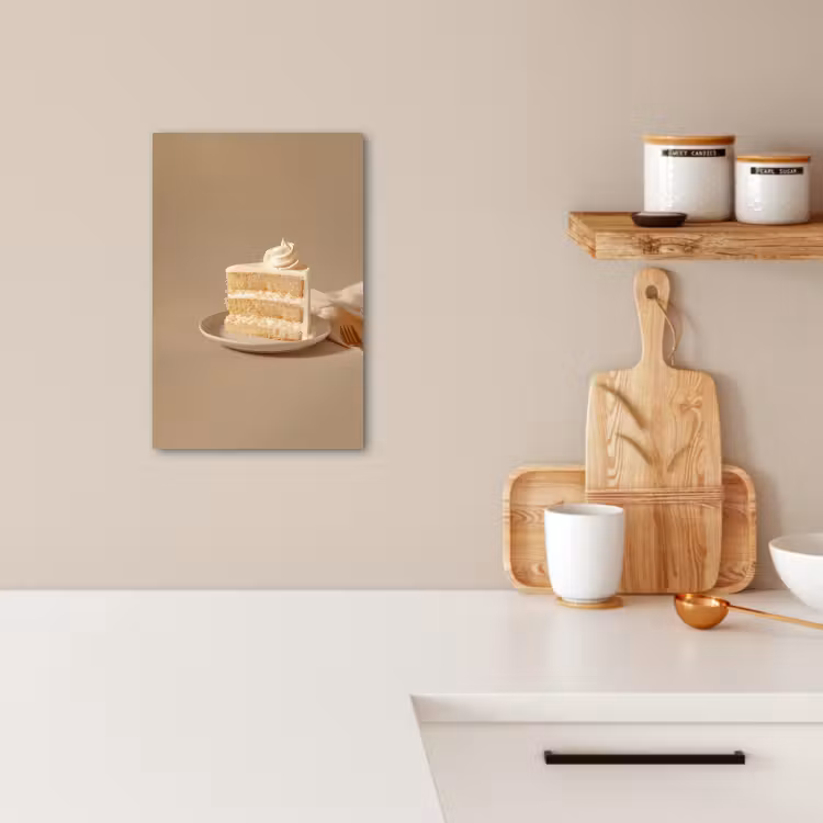Tableau sur toile - Gâteau à la vanille - Gâteau - Crémeux — 4