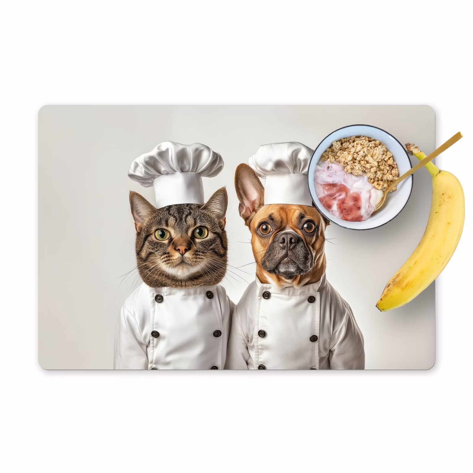 Sets de table en vinyle - Chat - Chien - Vêtements de cuisine — 1