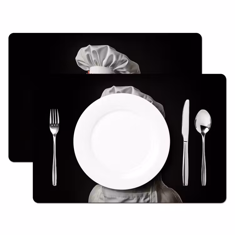Sets de table en vinyle - Cuisson - Rouge - Poulet — 2