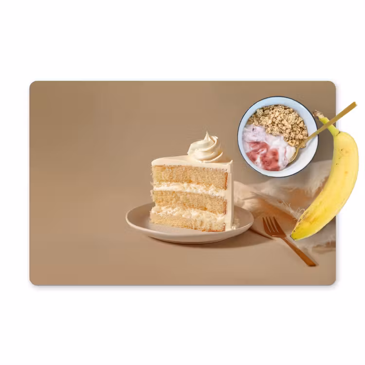 Sets de table - Gâteau à la vanille - Gâteau - Crémeux — 1